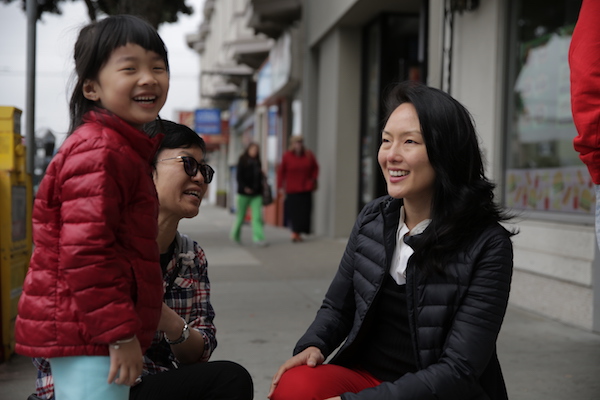 Jane Kim with mother and daughter.